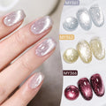BORN PRETTY 10ml Shimmer Reflective Cat Magnetic Gel Nail Polish Gold Silver Red Soak Off Uv Cat Eye Platinum Glitter Gel Polish