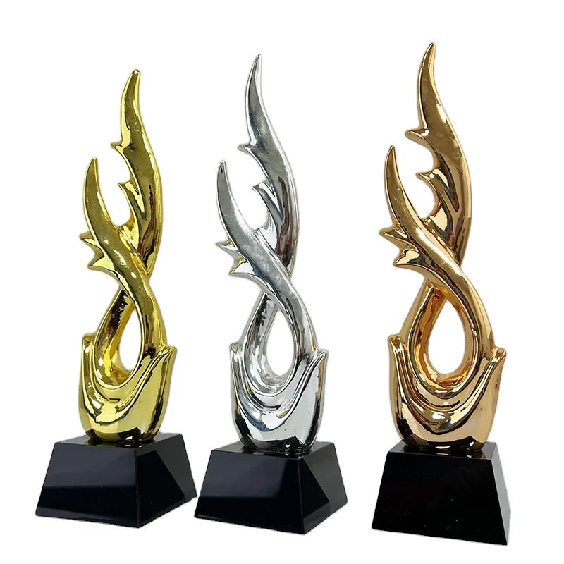 MH-NJ00724 Personalized Souvenirs Gift Factory Wholesale Customize Trophy Resin Crystal Trophy