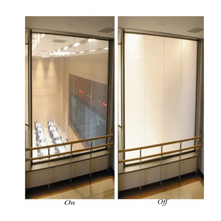 Switchable PDLC Film Laminated Glass Smart Glass White Modern Workshop Bathroom Hotel Home Office Use High Visibility Privacy