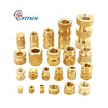 M2 M3 M4 M5 M6 M8 M10  OEM Copper Knurled Inserts Nut Brass Melt Insert Brass Nut Manufacturer Plastics Insert