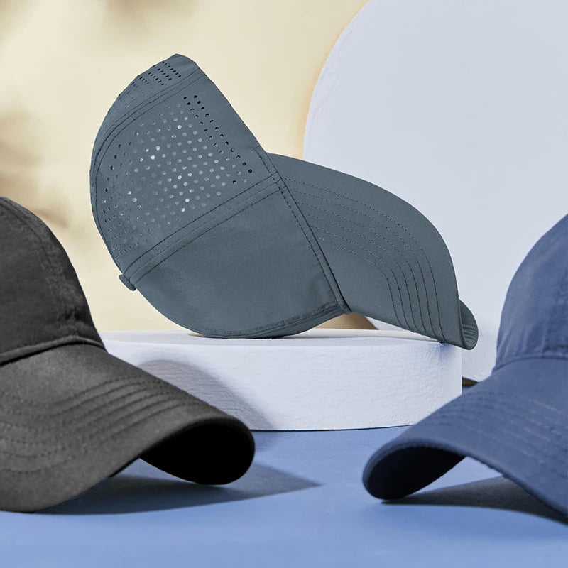 Sports Baseball Cap Wholesale Custom Embroidery Logo Blank Hat Dry Fit Sports Caps for Men