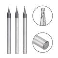 LISCA 4MM Shank Micro Ball Nose Tungsten Carbide Bit 0.2-0.9mm 4 Flutes Milling Cutter CNC HRC55 Carbide End Mills