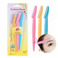 High-quality 3PCS Eyebrow Trimmer With Smooth Blade Portable Eyebrow Razor Hair Removal Cutters Safety Razor Travel Essentials