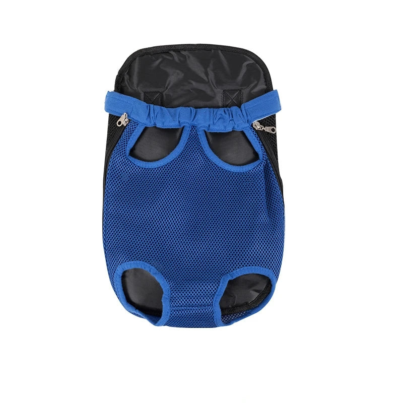 Portable Dog Outdoor Travel Backpack Cat Dog Pet Double Shoulder Breathable Mesh Pet Carrier Backpack Pet Backpack for Small Dog