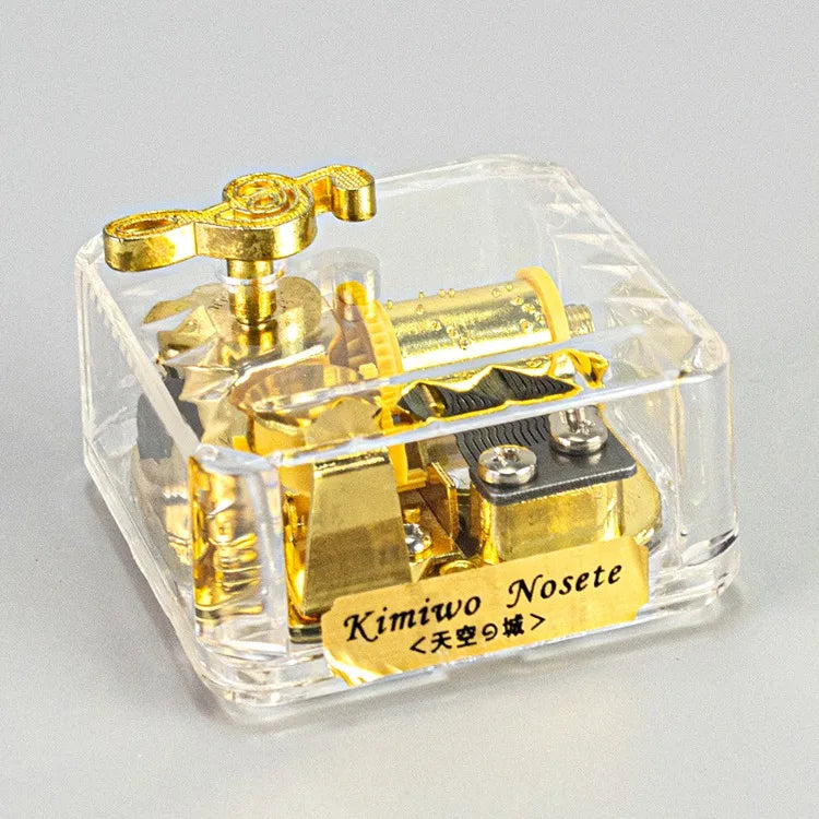 Acrylic Vintage Plastic Music Box Retro Style Plastic Music Box Wholesale Creative Gift Bulk