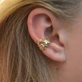 New Arrival Three Pairs in Vintage Geometric Style Classic Earring Dainty 18K Gold Stainless Steel Hoop Earrings Sets