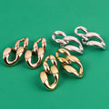 2024 Popular Hoop Vintage Chain Gold Silver Heavy Exaggerated Gold Plated Stud Earrings