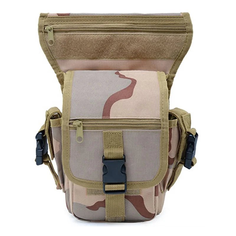 LUPU Men's Waterproof Oxford Tactical Waist Bag Utility Thigh Drop Leg Pouch Convenient Waist Pack