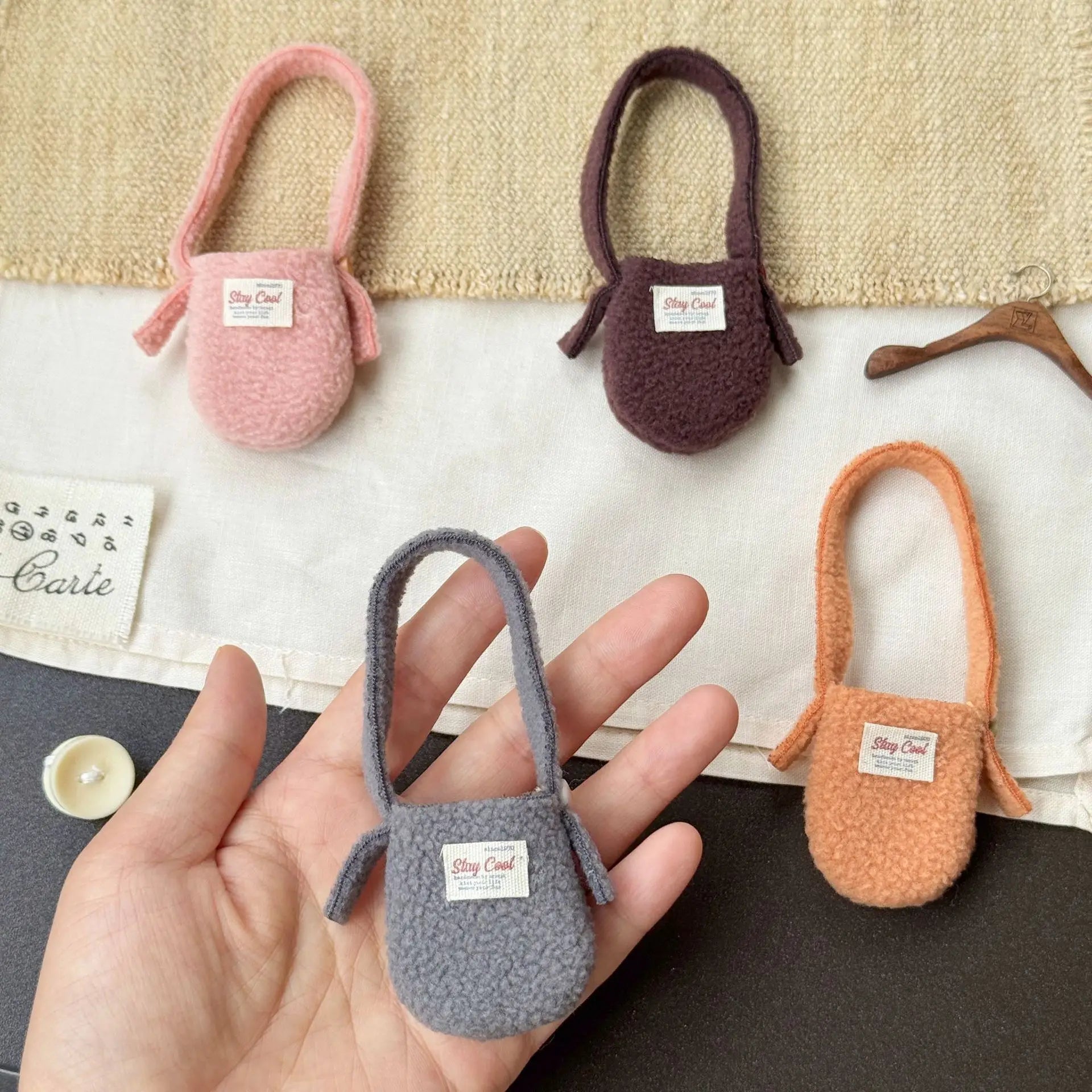 Original Design Furry Crossbody Bag Wholesale for Long-Legged KT Bag 10cm Youth Small Zsiga Decorative Cute Mini Doll