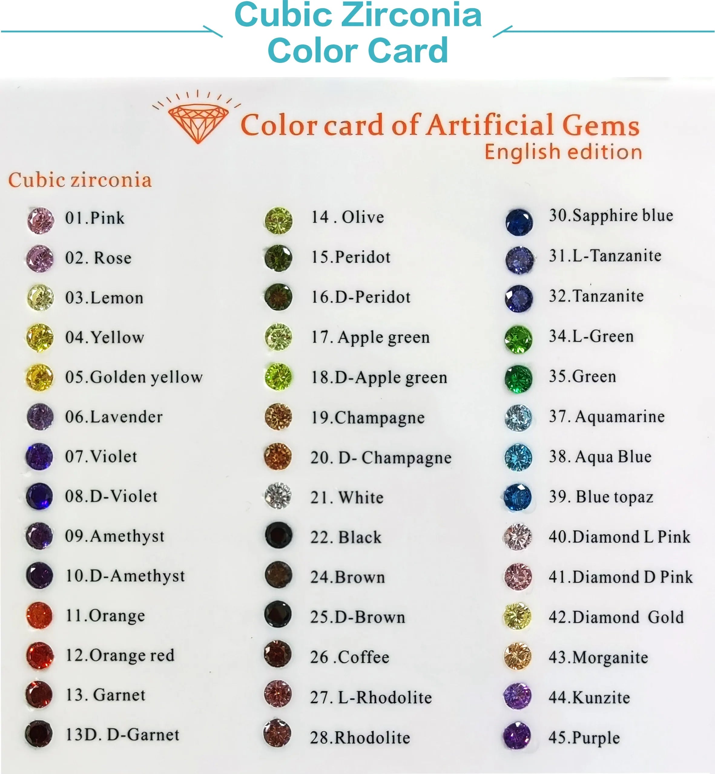LONGYIN Wholesale Factory Direct COLOR Fancy Cut Gemstone Synthetic Cubic Zirconia CZ Stone Prices