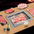 Japanese Style Enlarged Charcoal Basin Square Charcoal BBQ Grill for Commercial Restaurant