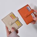 2025 High Quality Mini Buckle Card Wallet Pu Leather Card Holder Custom for Women