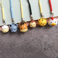 Phone Strap Toy on Ribbon Cartoon Copper Ear White Gray Mouse Jiggle Jiggle Jingle Bell Pendant Light with Keychain