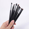 9 Makeup Tools Accept Custom logo Private Label Eye Shadow Brushes Black Style Makeup Brushes