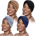 HZO-18068 Women's Sleep Soft Turban Pre Tied India Chemo Cap Beanie Turban Headwear
