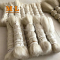 2026 Unprocessed Yak Belly Hair Yak Body Hair in White Color 12'' Sample Order 150g