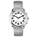 Maujoy English Talking Watch for Seniors Women With Loud Alarm Clock Visually Impaired