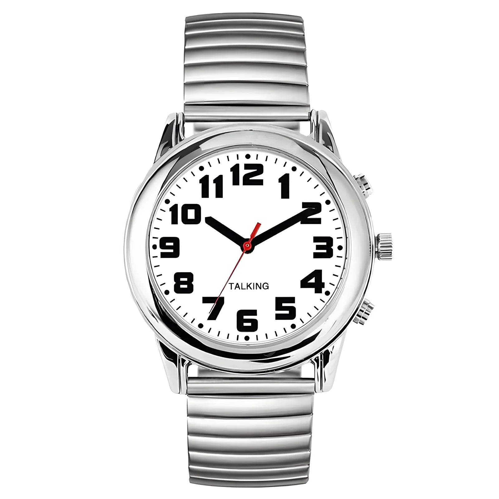 Maujoy English Talking Watch for Seniors Women With Loud Alarm Clock Visually Impaired