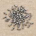 30pcs/lot 6x3mm Stainless Steel Bead Findings Extender Chain Pendant Water Drop End Beads for DIY Jewelry Making Accessories