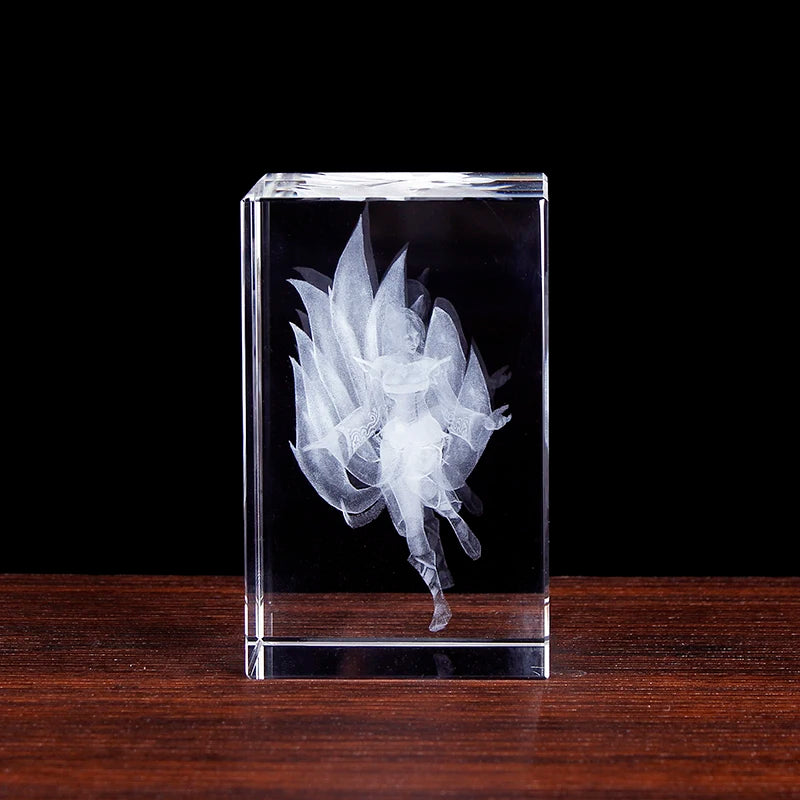 K9 Glass Cube Engraving 3D LOL Ahri Photo Laser Crystal Blank for Games Promotional Gifts