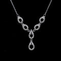 Sterling Silver 4*5mm Semi Mount Necklace Empty Support Blank Claw Setting S925 Base Holder Without Center Stone for DIY Inlay