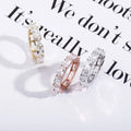 New Trend Hip Hop Finger Charm Jewelry Micro Paved Round Women Rings