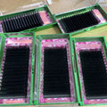 Private Label Premium .03 .05 Cashmere Lash Extension Supplies Individual Volume Lash Trays Dark Matte Mink Eyelash Extensions