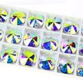 Dongzhou Flat Back Sew on Crystal Glass Rhinestones Wholesale Rivoli Shaped Loose Crystal Beads Garment Diy Sewing Accessories