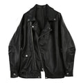 Custom logo  Pu Leather Bomber Motorcycle Jacket for Women Winter Oversized Puffer Jacket