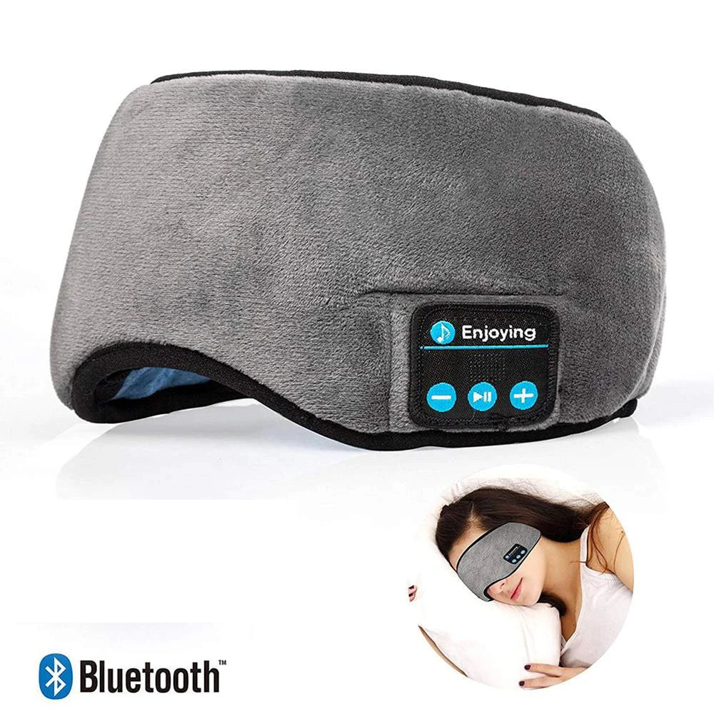 BT-compatible Sleep Eye Mask  Massager Wireless Shading 3D Soft Elastic Comfortable Music Earphones Sleeping Mask Headphones