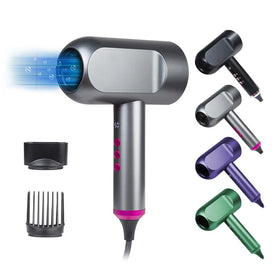 Multi Color Electronic Negative Ion Hair Dryer Induction Sense Technology 1600W Blowdryer Hairdryer Ionic Standing Hair Dryer
