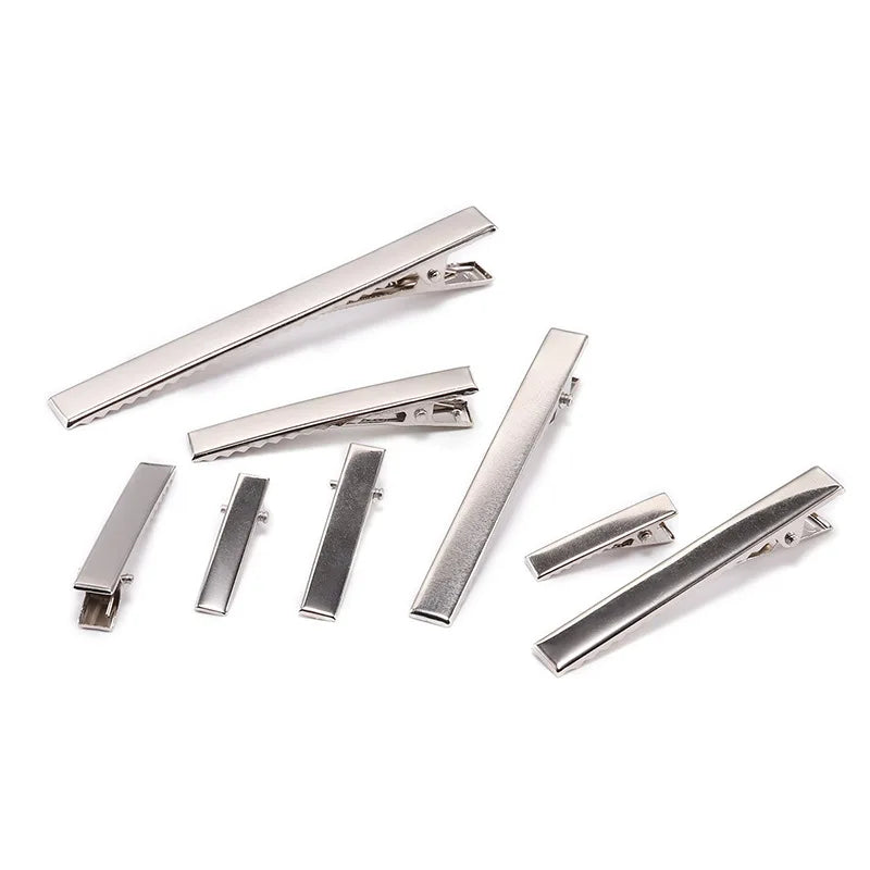Various Sizes Duckbill Alligator Hair Clips Rectangular Flat Hairpin for Hair Bows