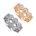 Hot Sale 925 Sterling Silver Wedding Rings in Stock