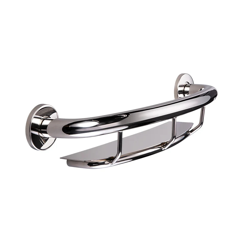 Toilet 2-in-1 Multi-Functional Stainless Steel 304 Shower Grab Bar with Soap Dish Holder for Elderly or Handicap Use
