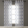 Custom Floral Embroidered Sheer Drapes for Home Fancy Window Decor Living Room Rideau Voilage Tulle Curtains & Valances