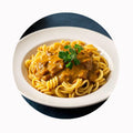 Quickly Frozen Pre-Made Curry Pasta Easy 3-Minute Preparation Conveniently Packed in Bag