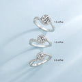 Wholesale VVS1 0.5ct 1.0ct 1.5ct 925 Sterling Silver D Color Vintage Wedding Moissanite Diamond Engagement Rings for Women