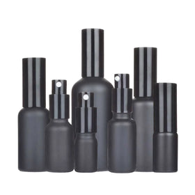 5 10 15ml 20ml 30ml 50ml 100ml Fine Mist Atomizer Refillable Bottles Vial Essential Oil Cosmetic Black Glass Spray Pump Bottle