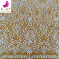 HY3050-2 New Arrived Hot Selling Wedding Dress Lace With Beads and Sequins Lace Fabric