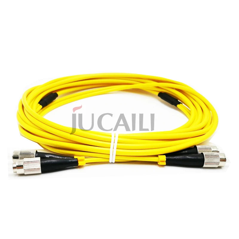Jucaili 7m Long FC/FC UPC Simplex 3.0mm PVC Double Core Fiber Patch Cable for UMC Board for Inkjet Printer