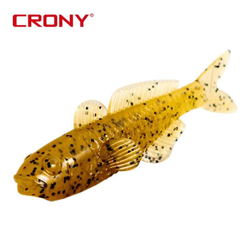 CRONY Goby Soft Lures Swim Bait Worm Floating Soft Lure 30mm 40mm Swimbait Colorful Fishing Baits Soft Bass Fishing Lure