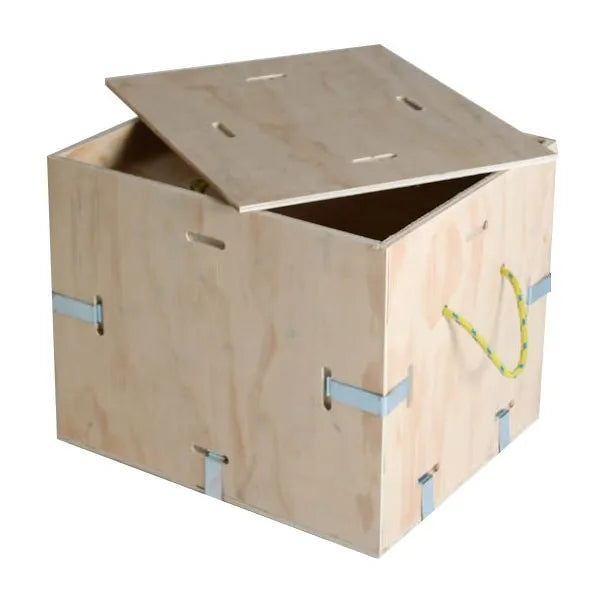 Sheet Metal Stamping Custom Fabrication  Black E-coating Zinc Steel Reusable Plywood Wooden Box Metal Crate Clip