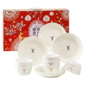 Wholesale Ceramic Tableware Bowl Set Gift Dinnerware Bowl Set Gift Box Ceramic Bowl Spoon Event Gift With Printed LOGO