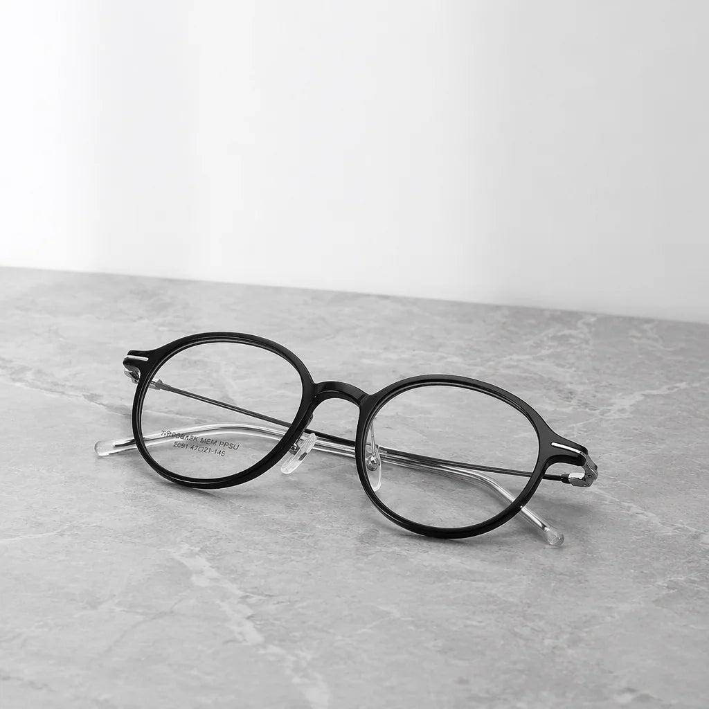 New Arrival Metal Titanium Optical Glasses for Men Women Transparent Color Glasses Optics Frames