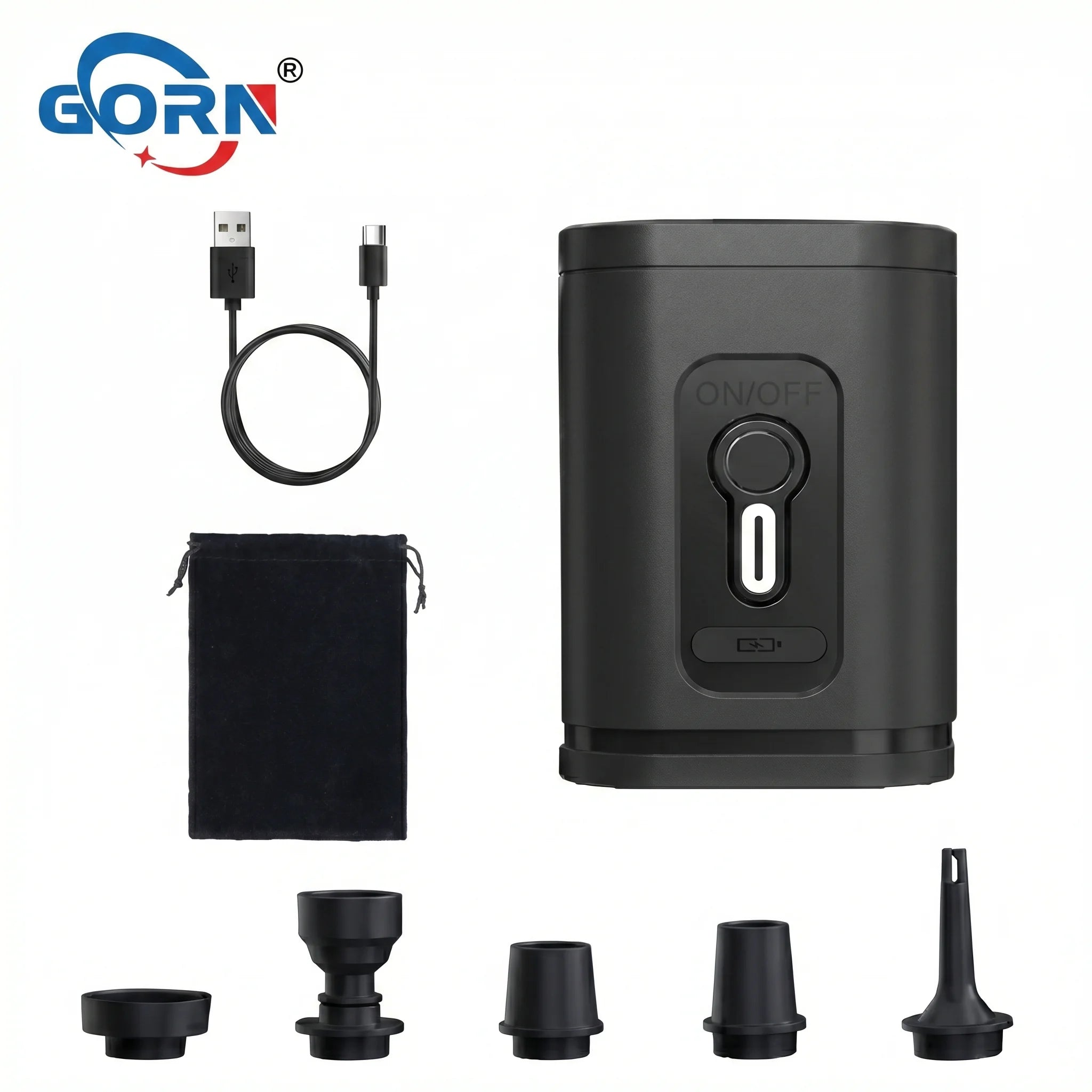Quick Fill Electric Camping air Pump Mini USB Powered Electric Air Vacuum Pump for Inflatable Airbed Swimming Ring Air Mattress