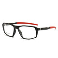 Solid TR90 Full-Rim Sports Optical Eyeglass Frames Model 5854 for Unisex Adults Black Animal Pattern UV MegaBDM