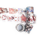 Custom Printed 10m PET Transparent Tape Water Activated Colored Stationery Washi Masking Tape for Invisible Cute Decoration
