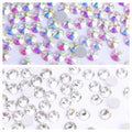 QIYI Hot Selling Crystal Crystal AB Grade AAAAAA Exceptional Luster 2058 Non Hotfix Flat Back Rhinestones for Wedding Garments