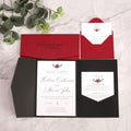 Pocket Folder Wedding Invitation Pocket Folder Envelope Inside With Main Cards Reply Detail Cards and Small Envelope