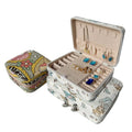 Custom PU Leather Travel Jewelry Case Printed Logo Elegant Jewellery Organizer Box